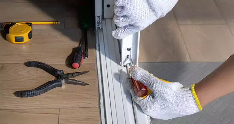 Backyard Sliding Door Track Repair in San Francisco, CA